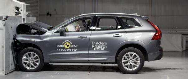 Volvo XC60 im Euro-NCAP-Crashtest.  Foto: Auto-Medienportal.Net/Euro NCAP